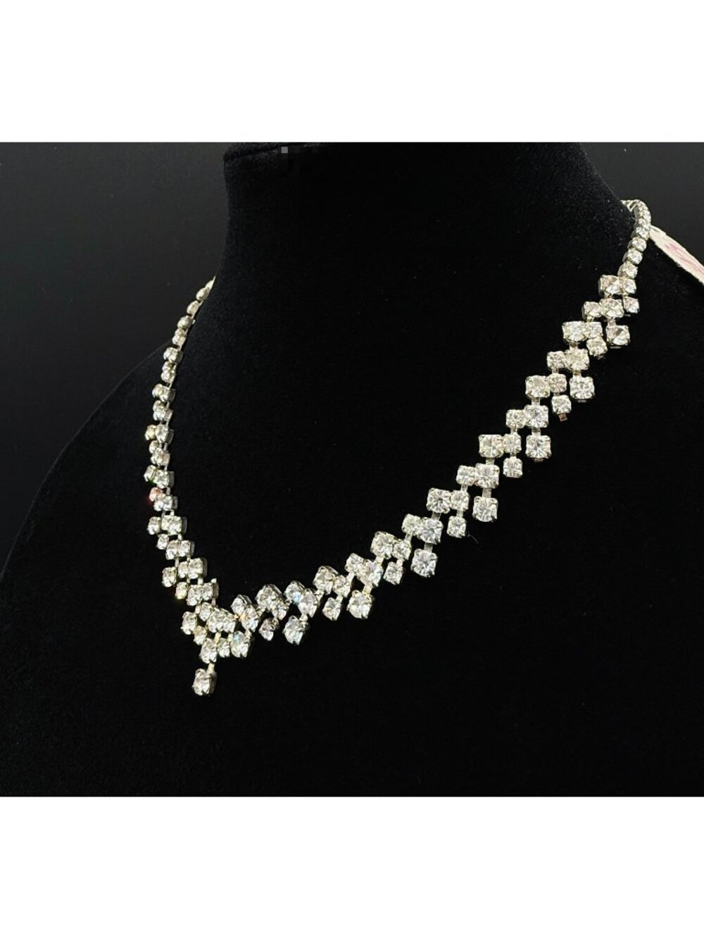 Vintage 1970s-1980s Gantos with Tag Rhinestone Necklace